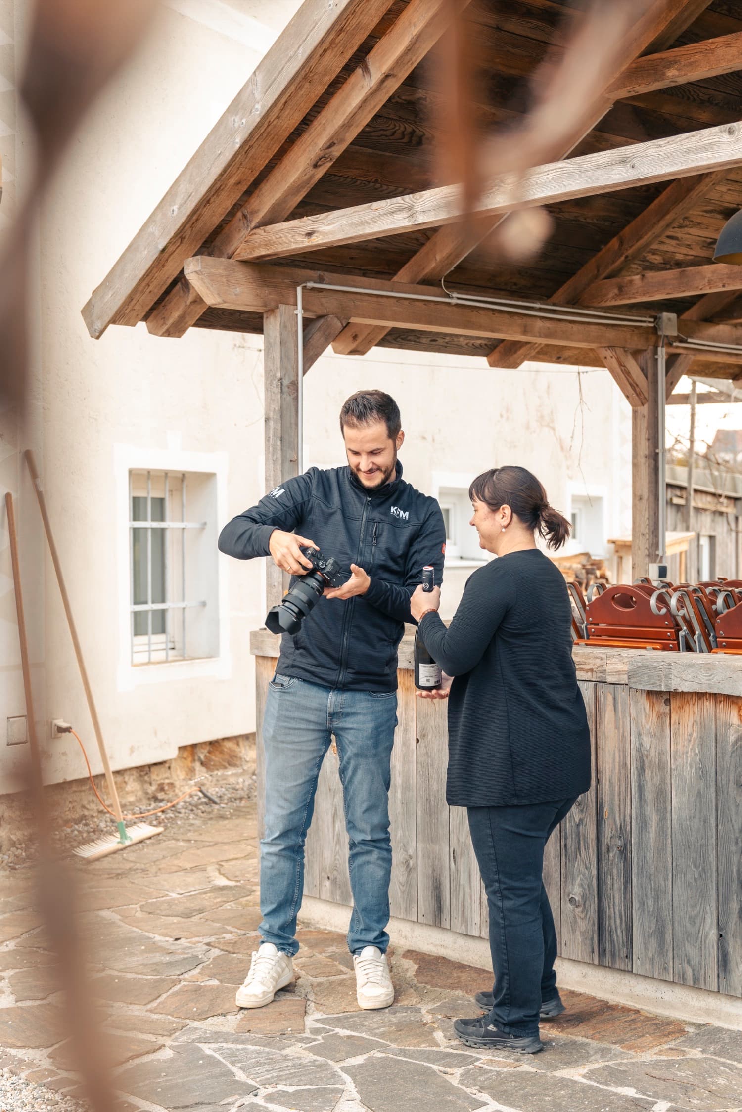 KFM bei einer Content-Produktion in einem Gastronomiebetrieb